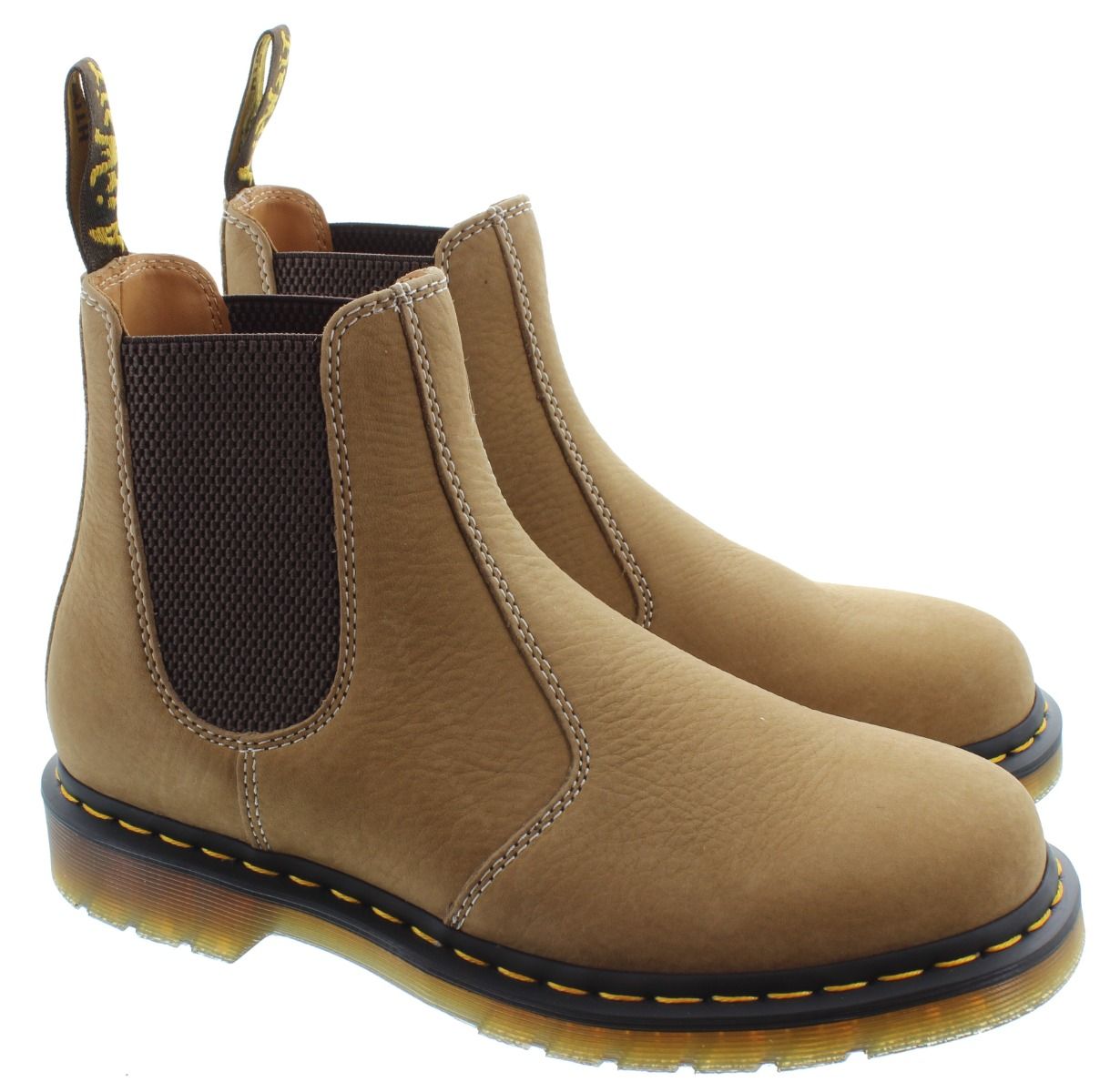 Dr martens chelsea boots yellow stitch best sale