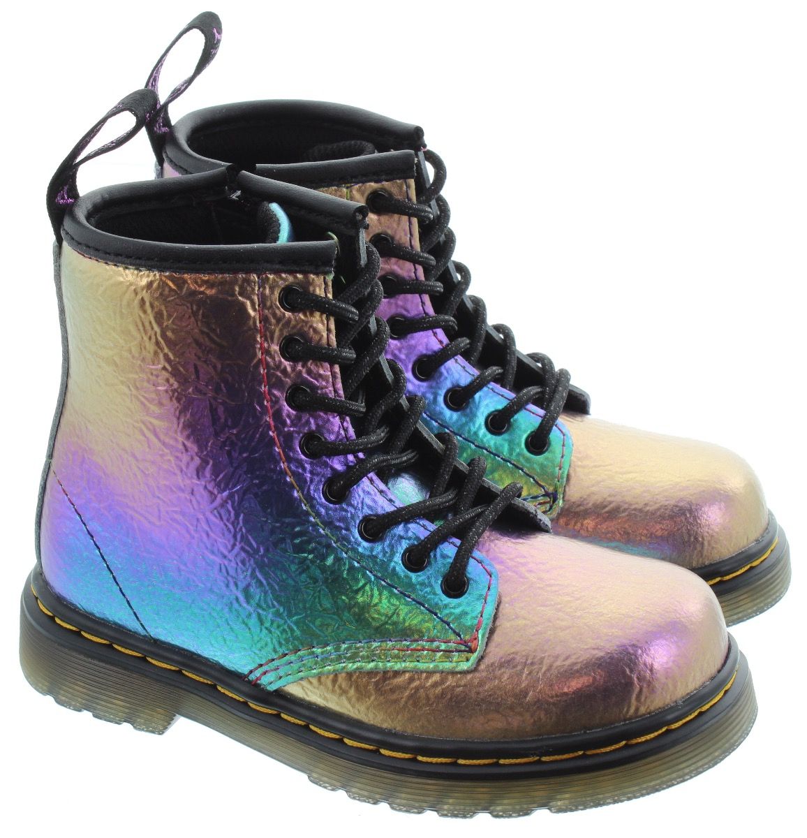 Holographic sales doc martens