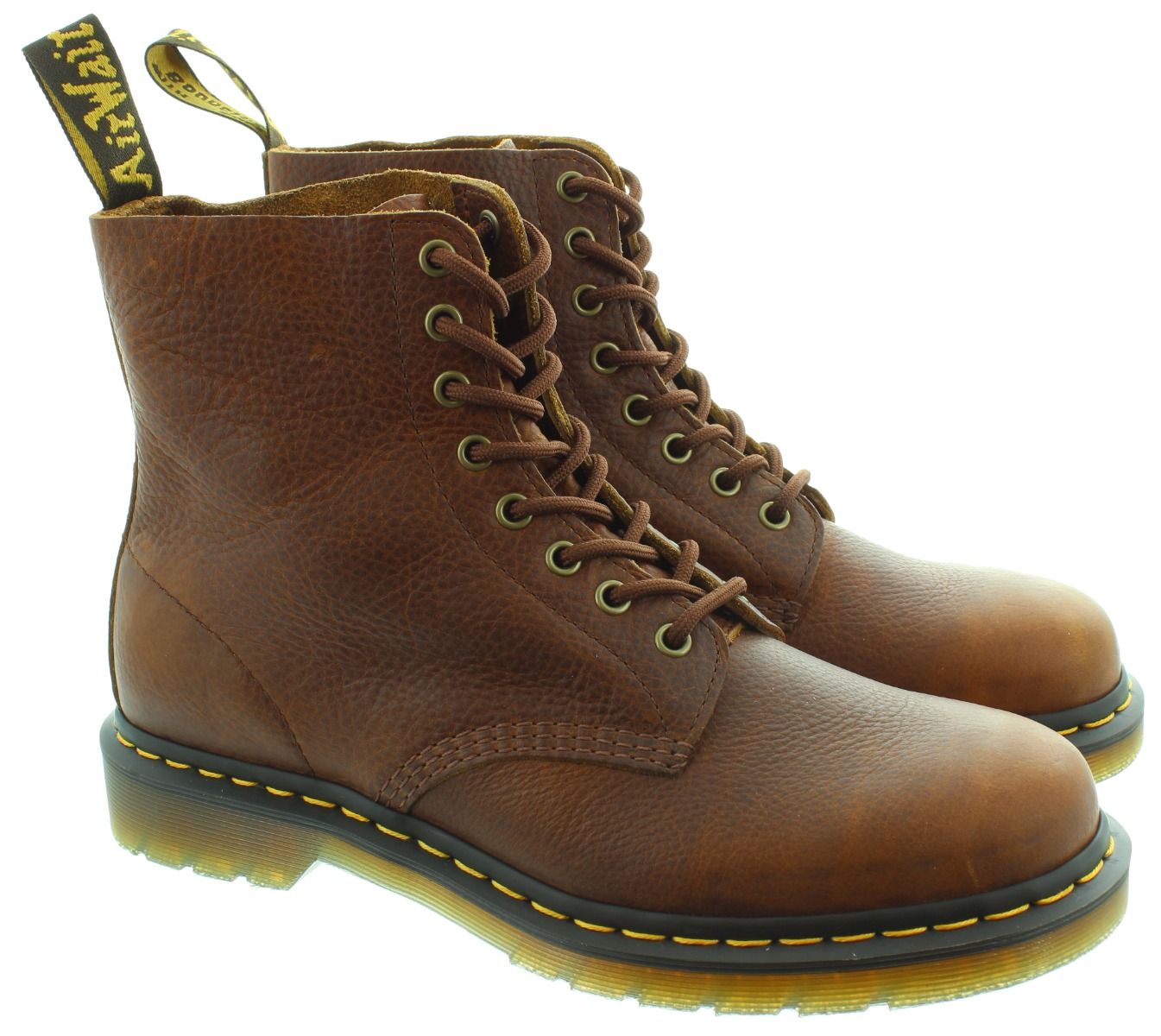 DR MARTENS Mens 1460 Ambassador 8 Eyelet Boots in Cashew Brown