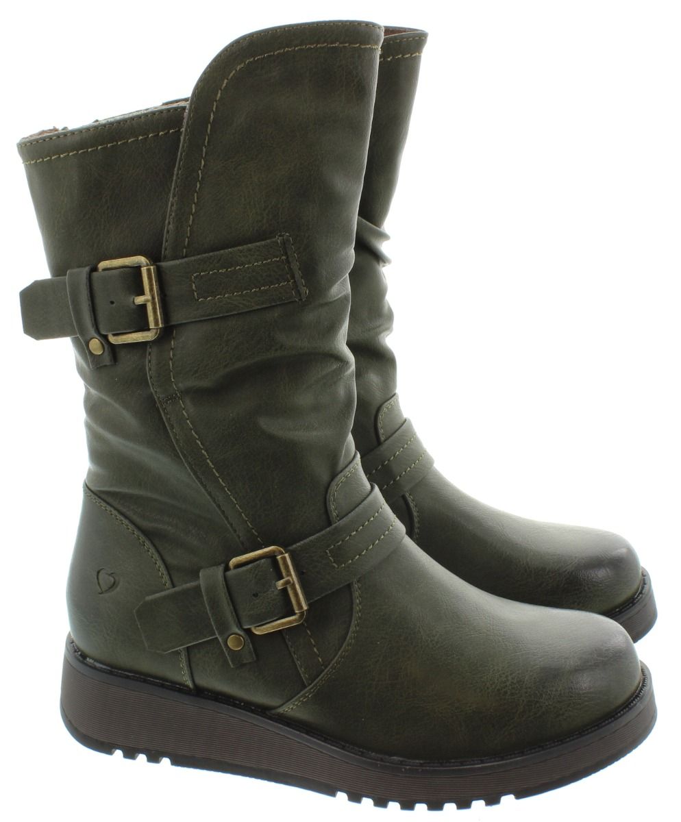 Green calf outlet boots