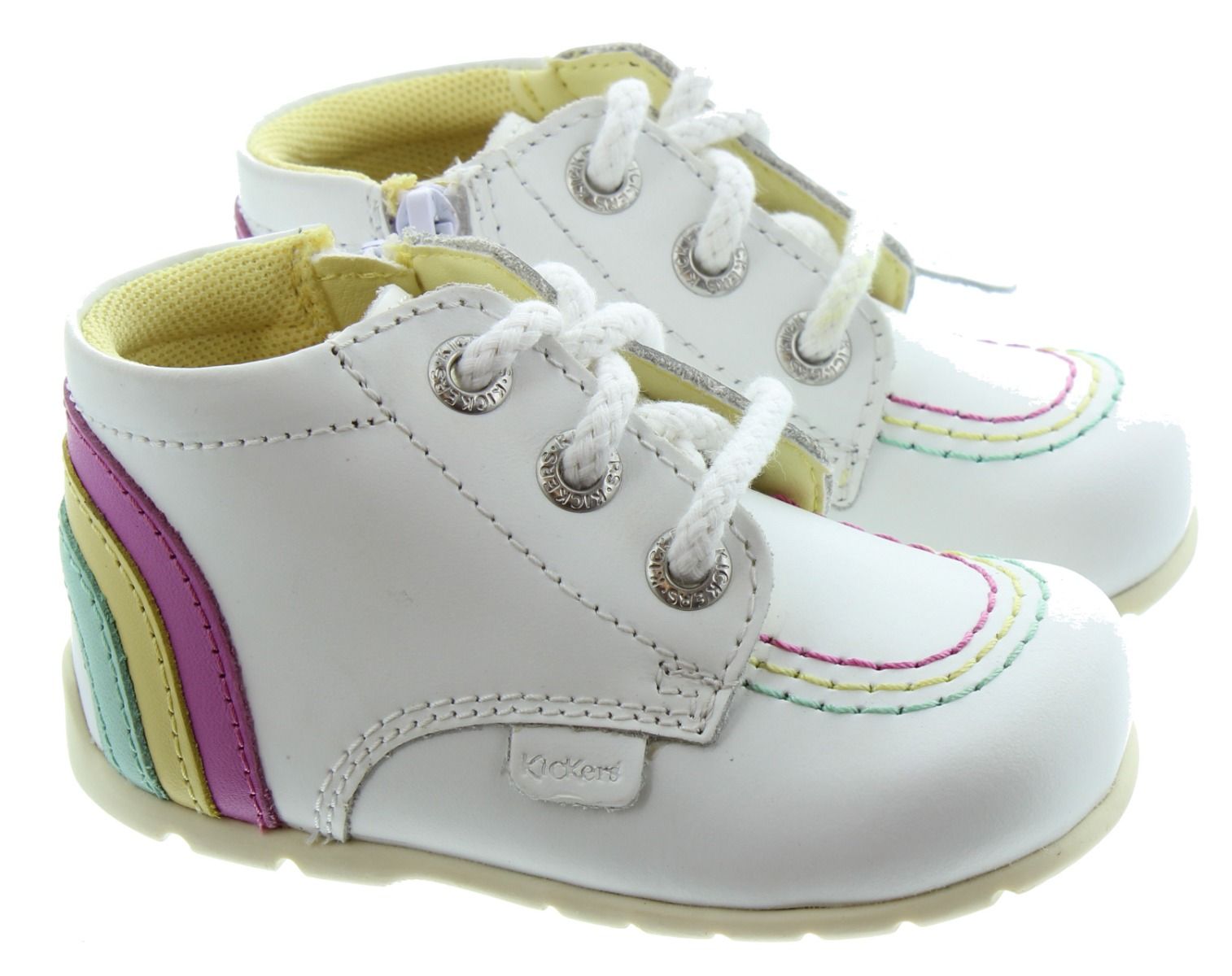 Baby white hot sale kicker boots