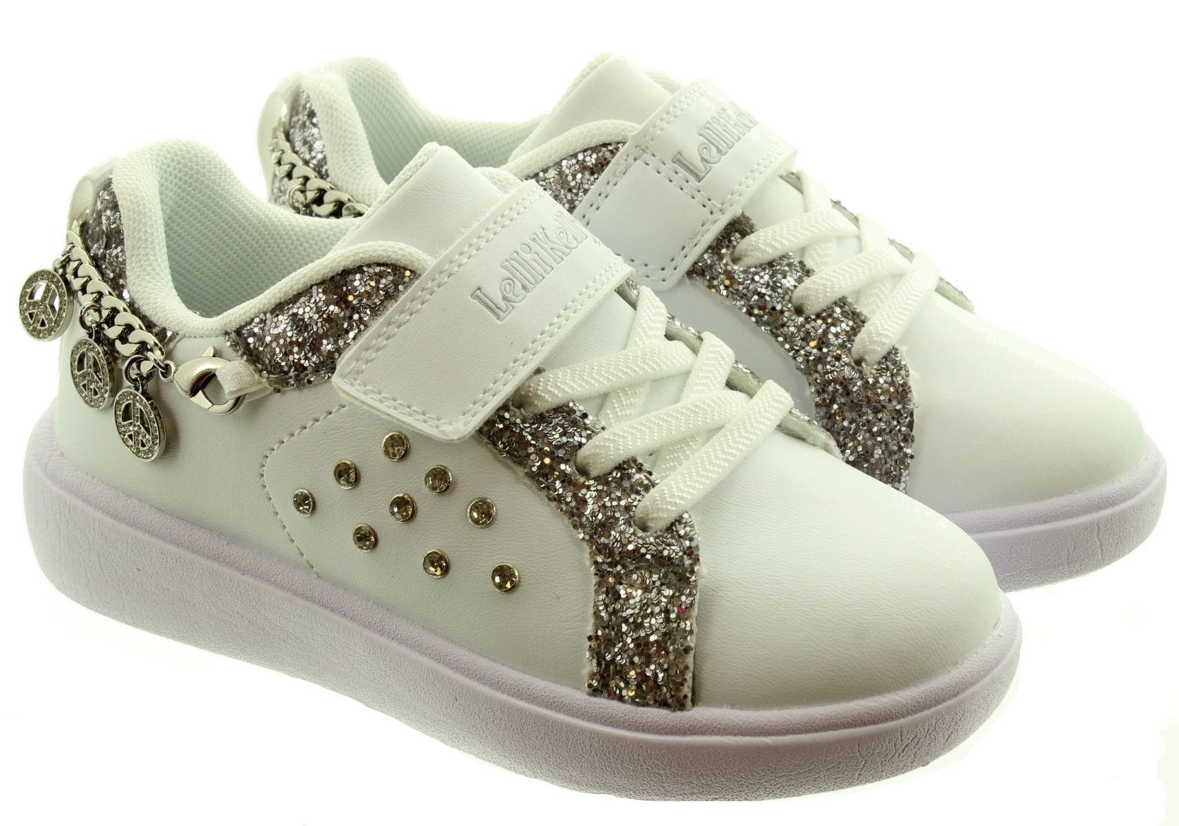 Lelli kelly clearance silver trainers