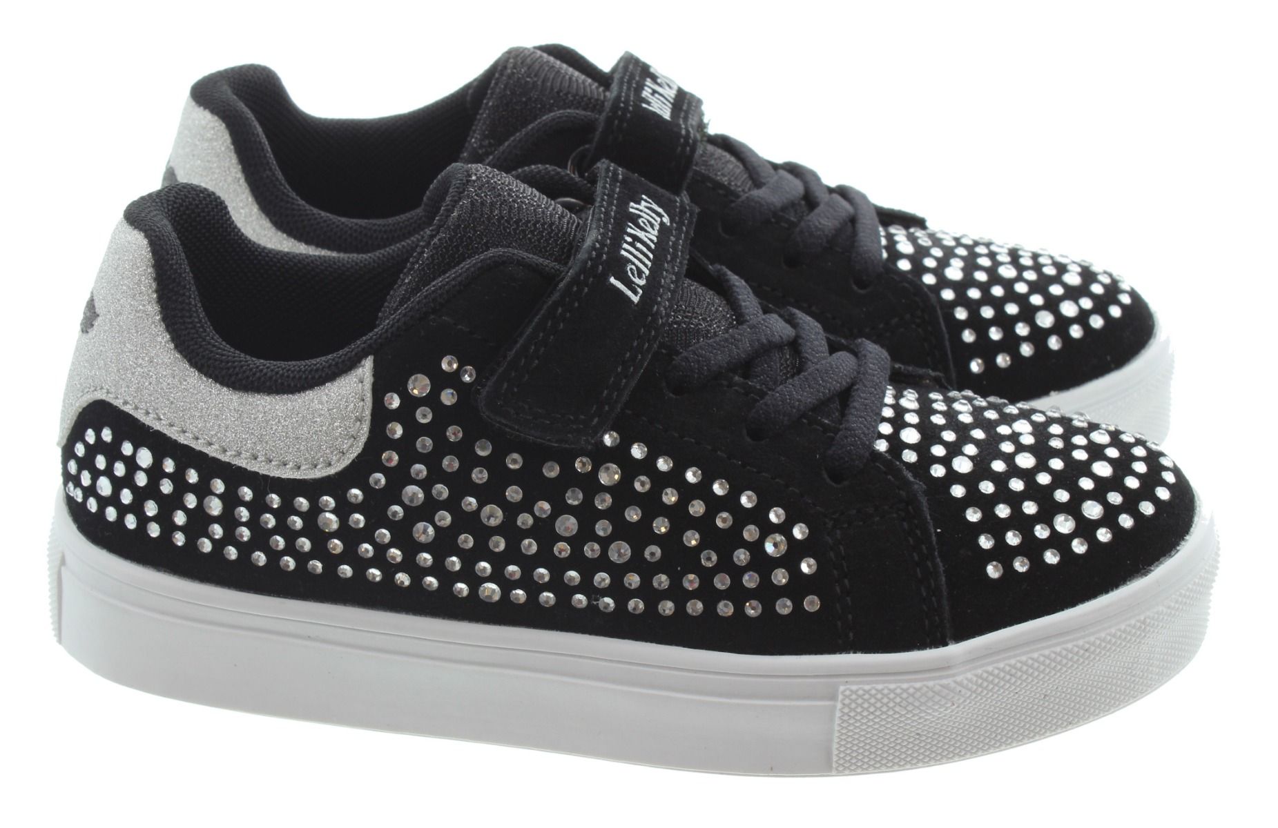 Black diamante trainers online