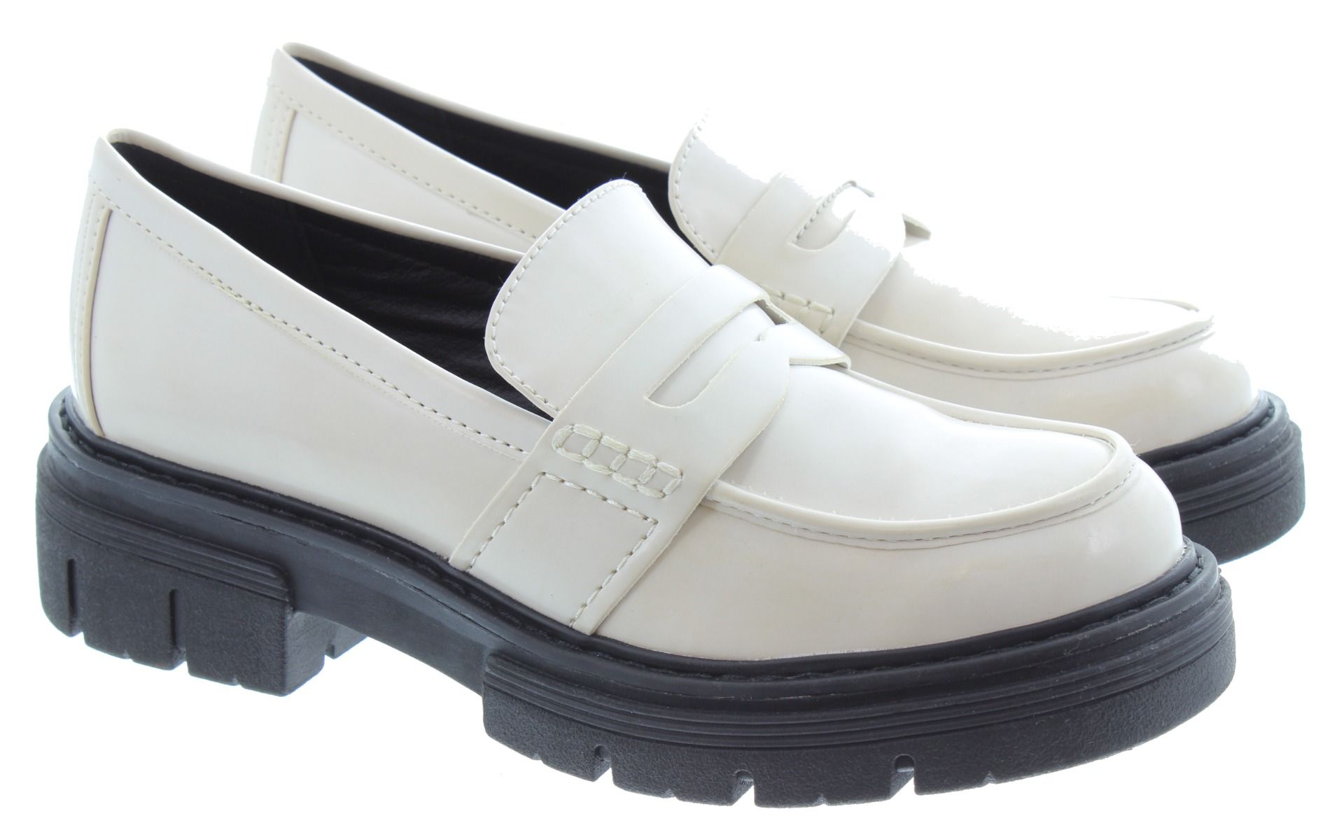 Ladies white loafers sales uk