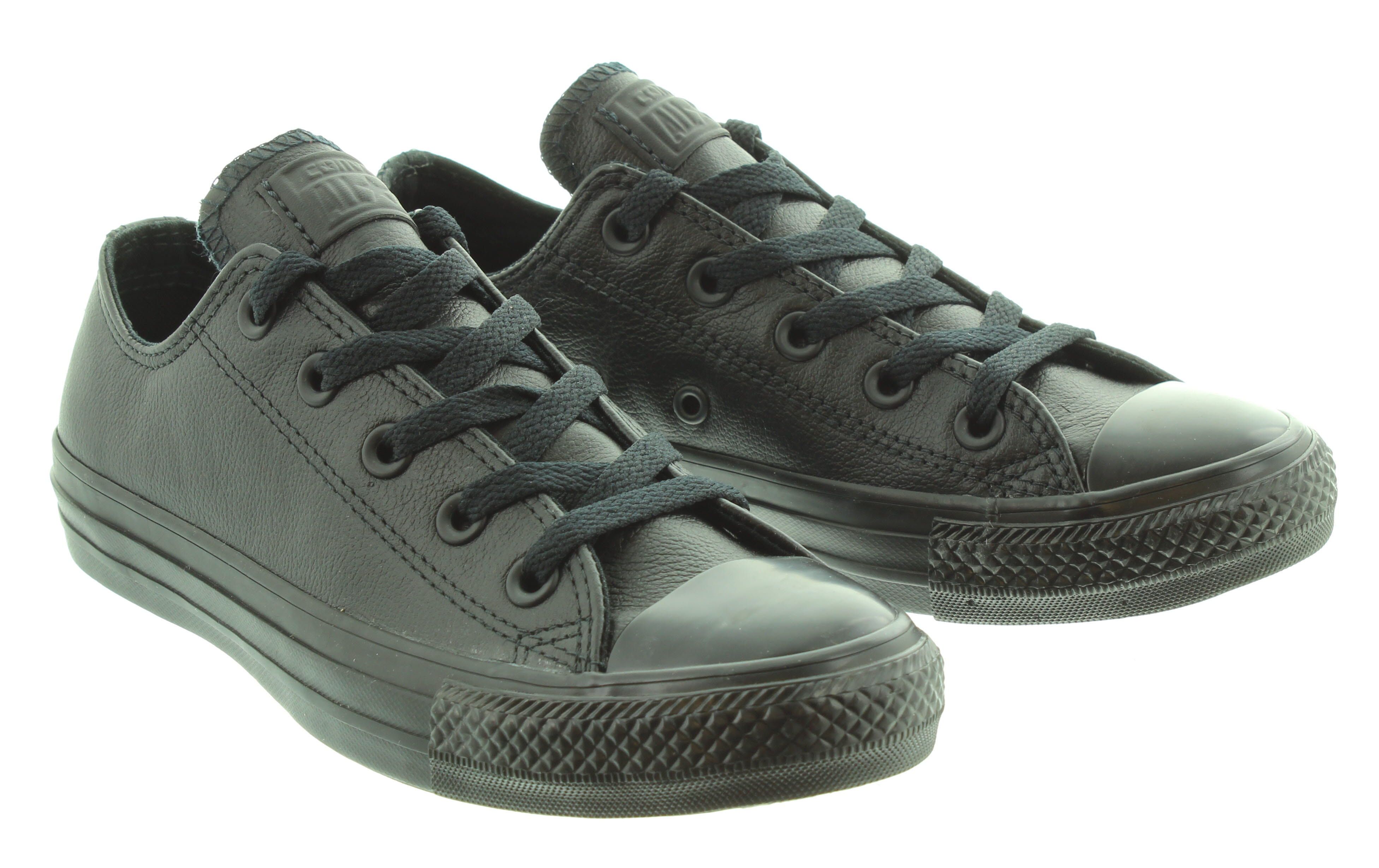 Converse leather hot sale school shoes