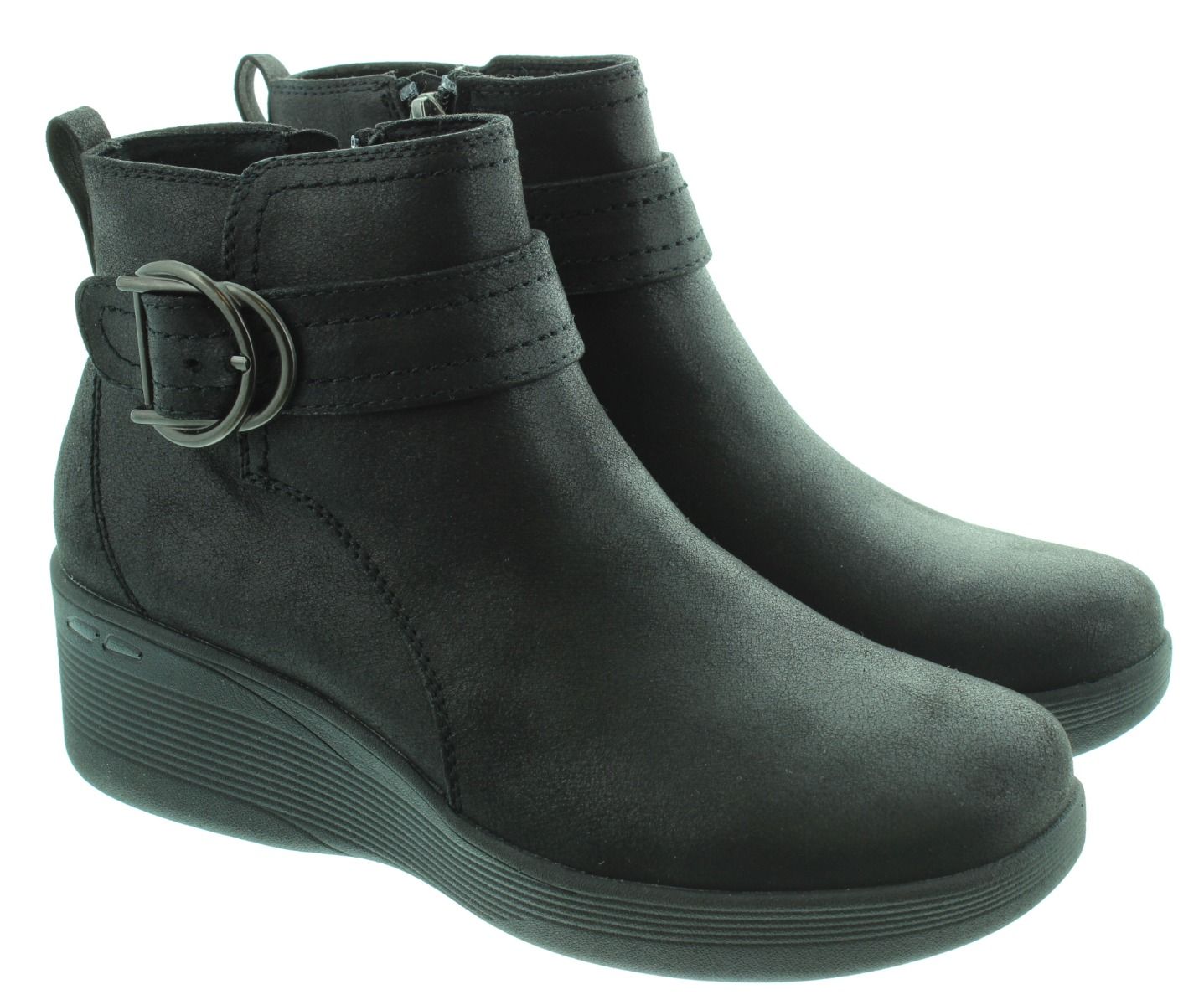 Skechers black suede boots on sale