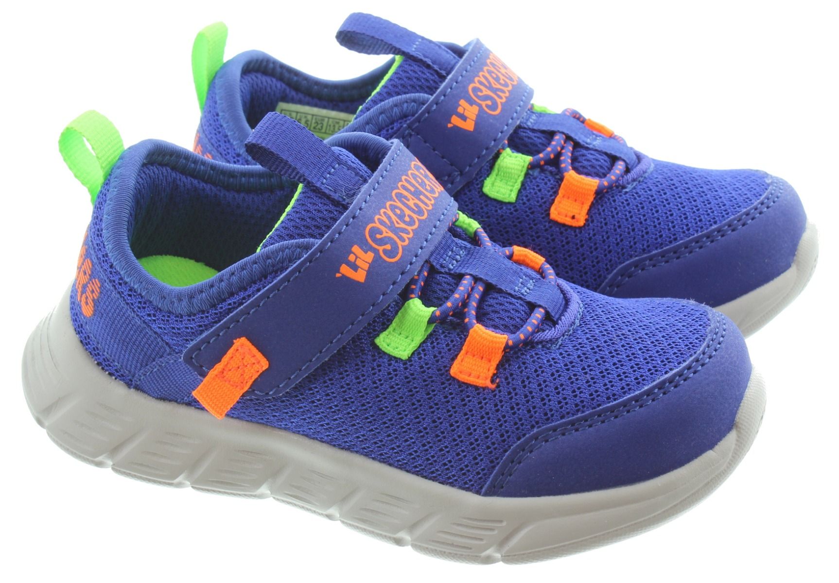 Blue and sales orange skechers