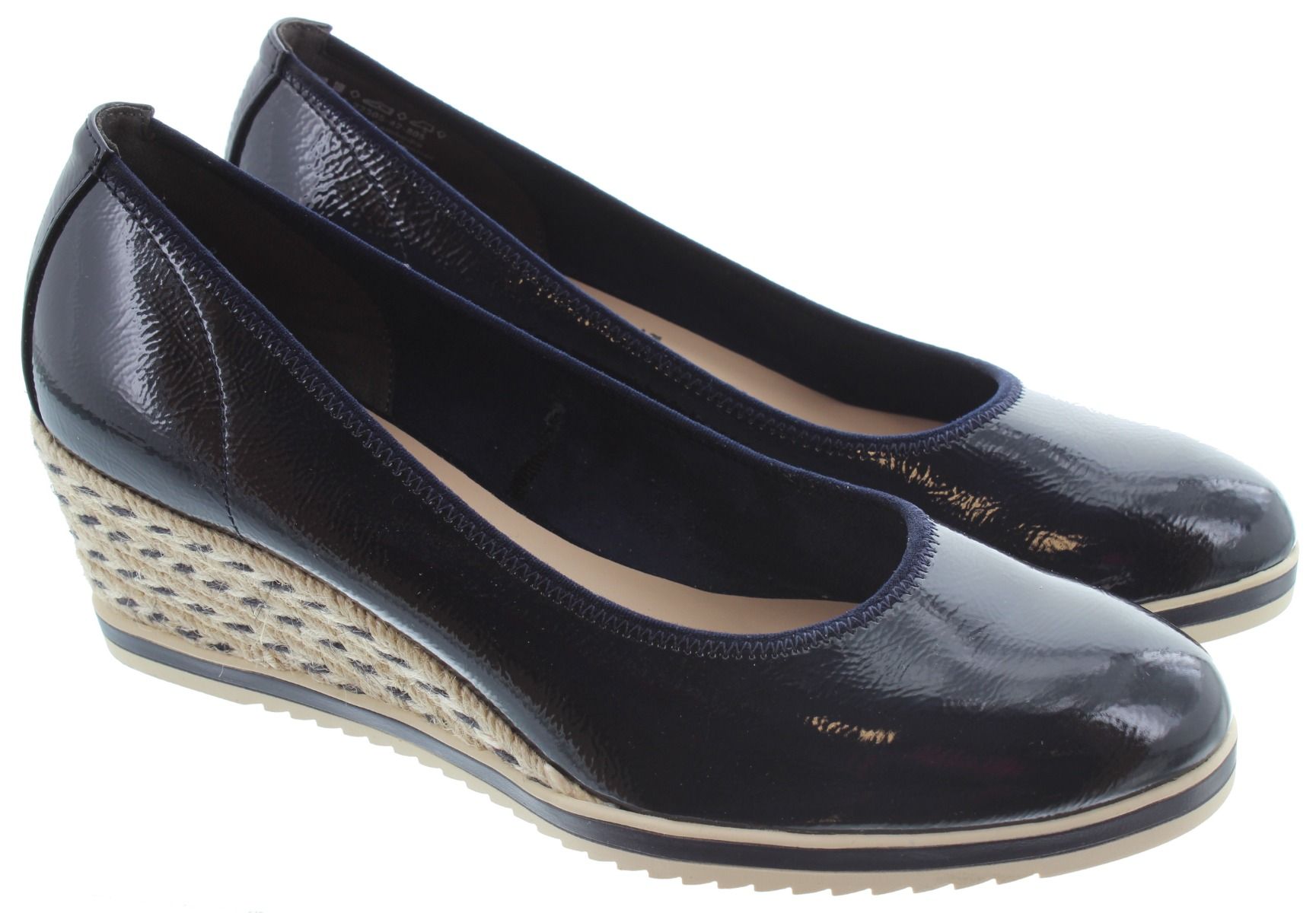 Ladies navy wedges on sale