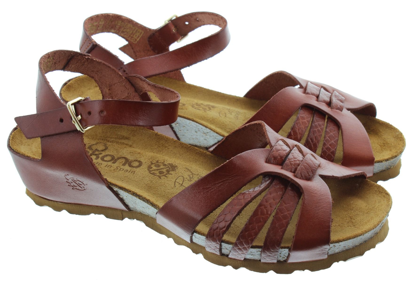 Ladies tan flat on sale sandals