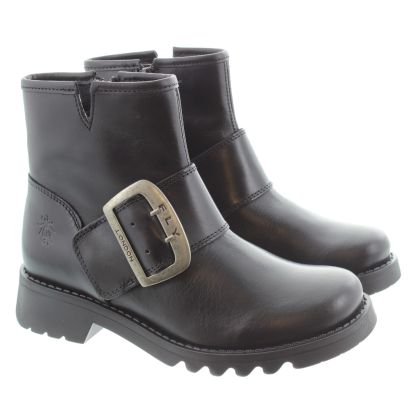 Buckle boots ladies hotsell