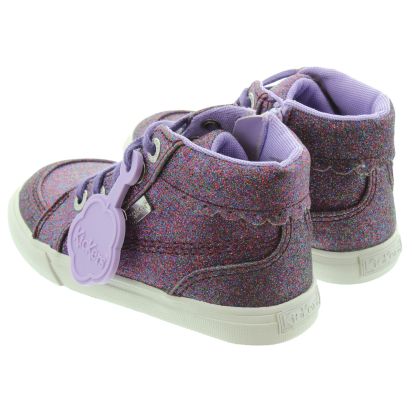 Kids Tovni Hi Glitter Boots In Purple