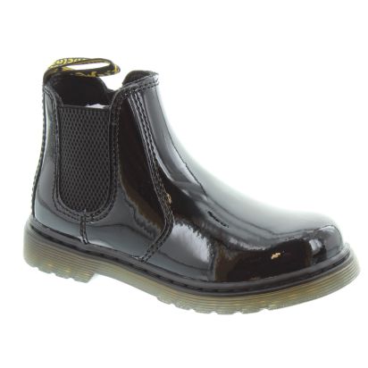 KIDS 2976 BANZAI CHELSEA BOOTS IN BLACK PATENT