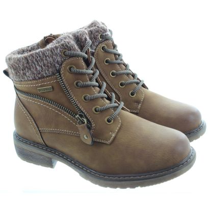 Ladies GLB090 Benson Waterproof Boots In Tan