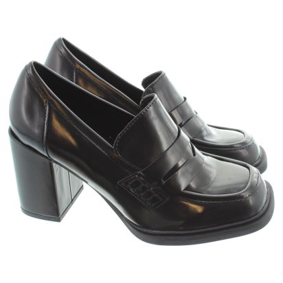 MICHAEL Michael Kors ROCCO HEELED LOAFER - Platform heels -  black/brown/black - Zalando.co.uk