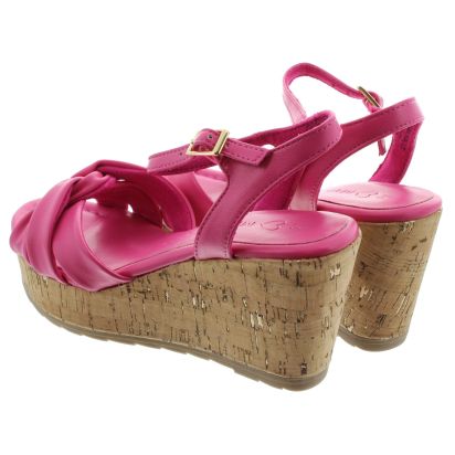 Pink wedge shoes uk online