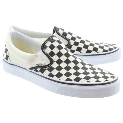 Vans Checkerboard Slip On Shoes In 