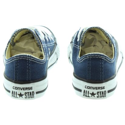 Converse Canvas All Star Ox Kids Shoes in Navy in Navy