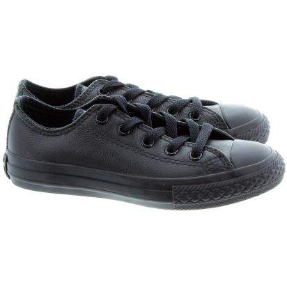 converse leather childrens shoes