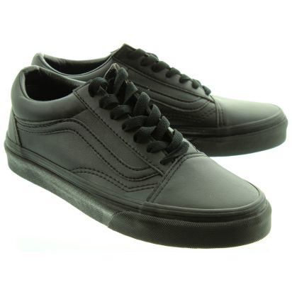 black vans school shoes