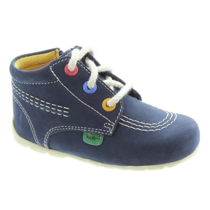 KICKERS Kickhi Zip Baby Boots In Navy