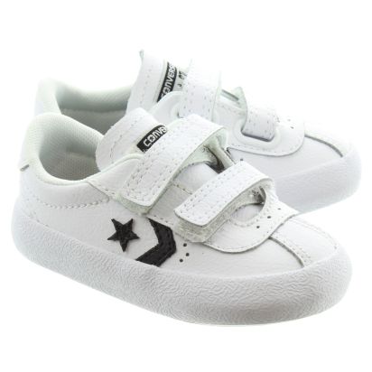 Converse Kids Breakpoint 2V Velcro Shoes In White Leather White