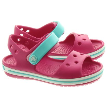 crocband sandals pink