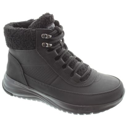 SKECHERS Ladies 144756 Stellar Waterproof Boots In Black