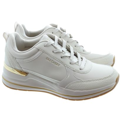 Ladies 177345 Billion Wedge Trainers In Off White