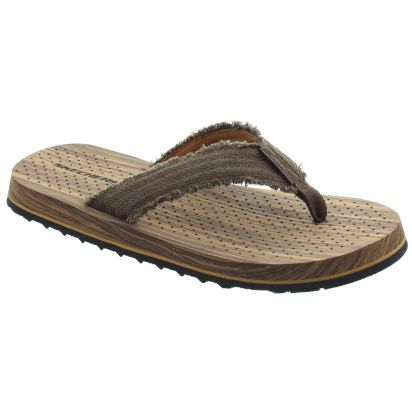 Mens 205098 Tantric Fritz Toepost Sandals In Brown