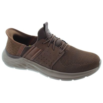 Mens 210803 Slip Ins Newick Trainers In Tan