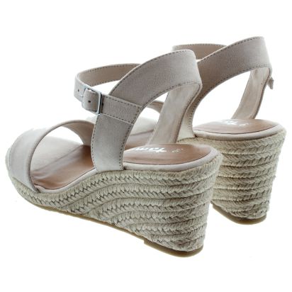 Ladies 28300 Wedge Sandals In Nude