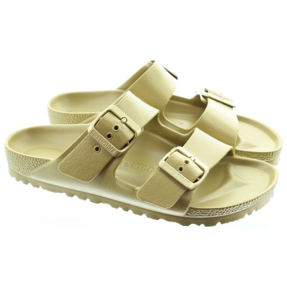 BIRKENSTOCK Eva Arizona Sandals In Gold