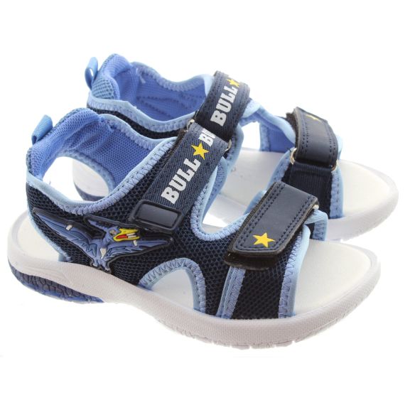 BULL BOYS Kids 4534 Pterodactyl Sandals In Navy