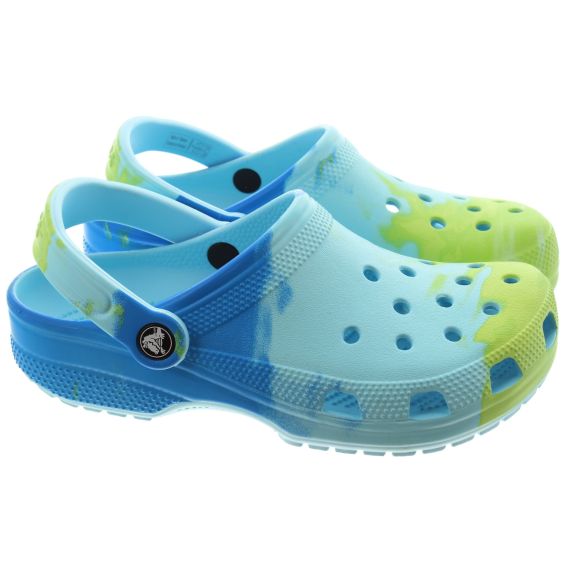 CROCS Youths Classic Clogs In Arcitc Juice