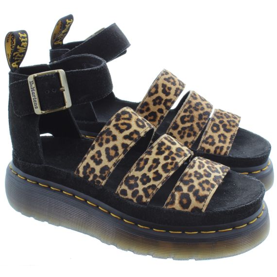 DR MARTENS Ladies Clarissa Sandals In Leopard Print 