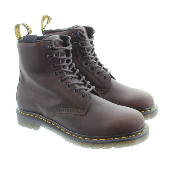 DR MARTENS Mens 1460 Pascal Valor WP Boots In Crazy Horse Brown