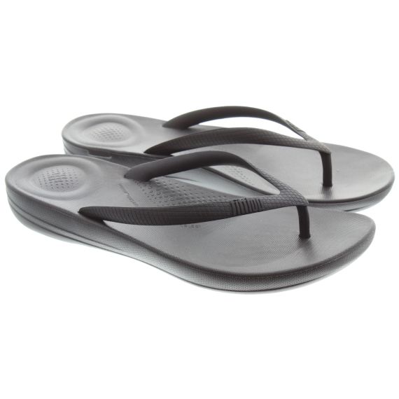 FITFLOP Ladies Iqushion Flip Flops In Black