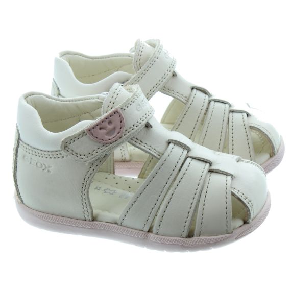 GEOX Toddlers Macchia Closed Sandals In Ivory 