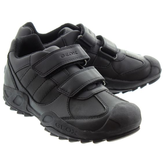 GEOX Kids New Savage Velcro Shoes In Black