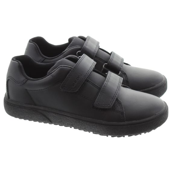 GEOX Kids Theleven Velcro Shoes In Black 