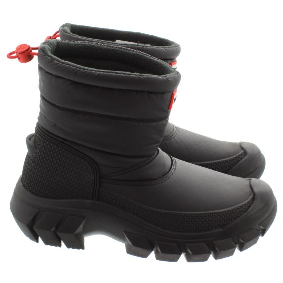 ladies black snow boots uk