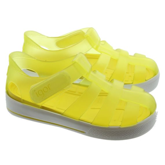 IGOR Kids Star Brillo Sandals In Yellow