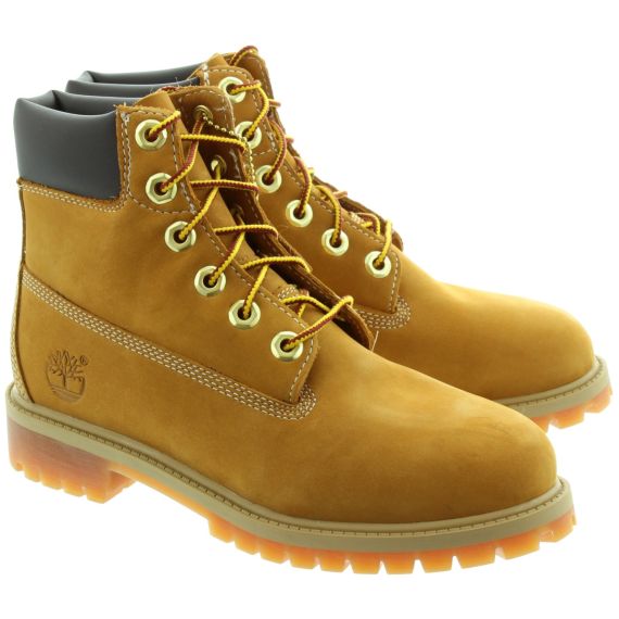 Authentics 6 inch faux shearling boot for juniors in yellow best sale