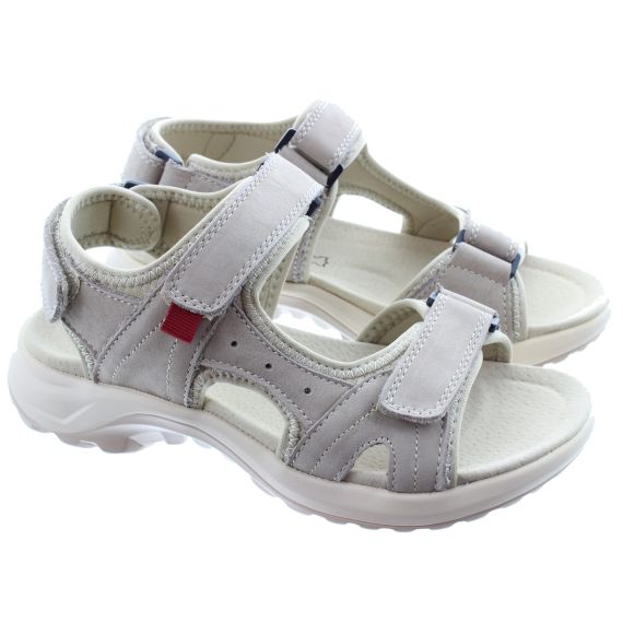 LUNAR Ladies Riviera Walking Sandals In Beige 