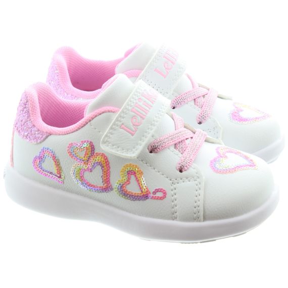 LELLI KELLY Kids LK4009 Mia Baby Trainers In White 