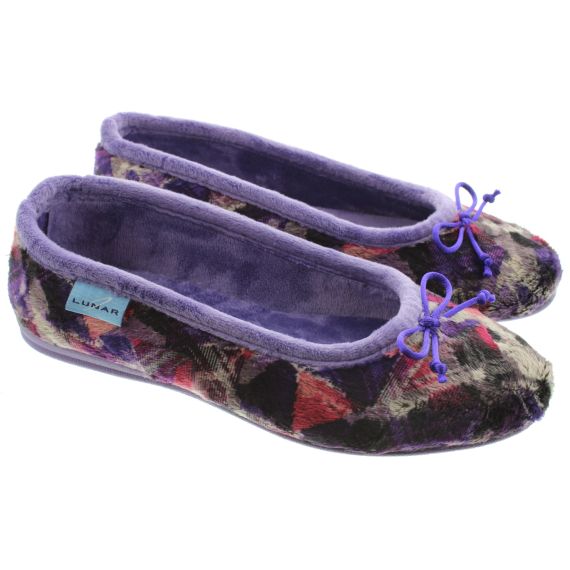 LUNAR Ladies Guava Pump Slippers In Purple 