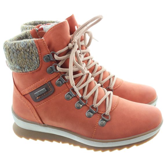 LUNAR Ladies Sycamore Waterproof Boots In Orange 