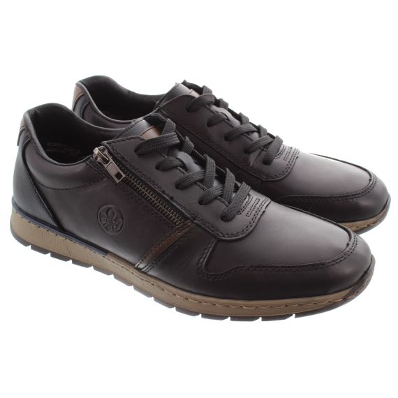 RIEKER Mens B2112 Casual Lace Shoes In Black