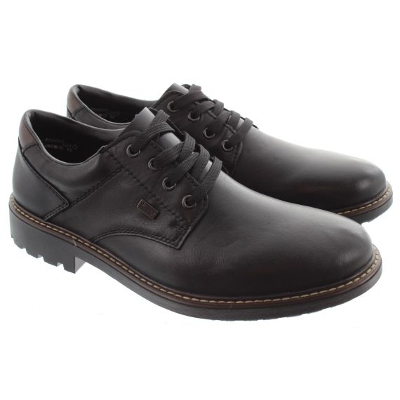 RIEKER Mens B4611 Water Resistant Shoes in Black
