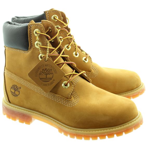 TIMBERLAND 10361 6 Inch Ladies Lace Boots in Wheat